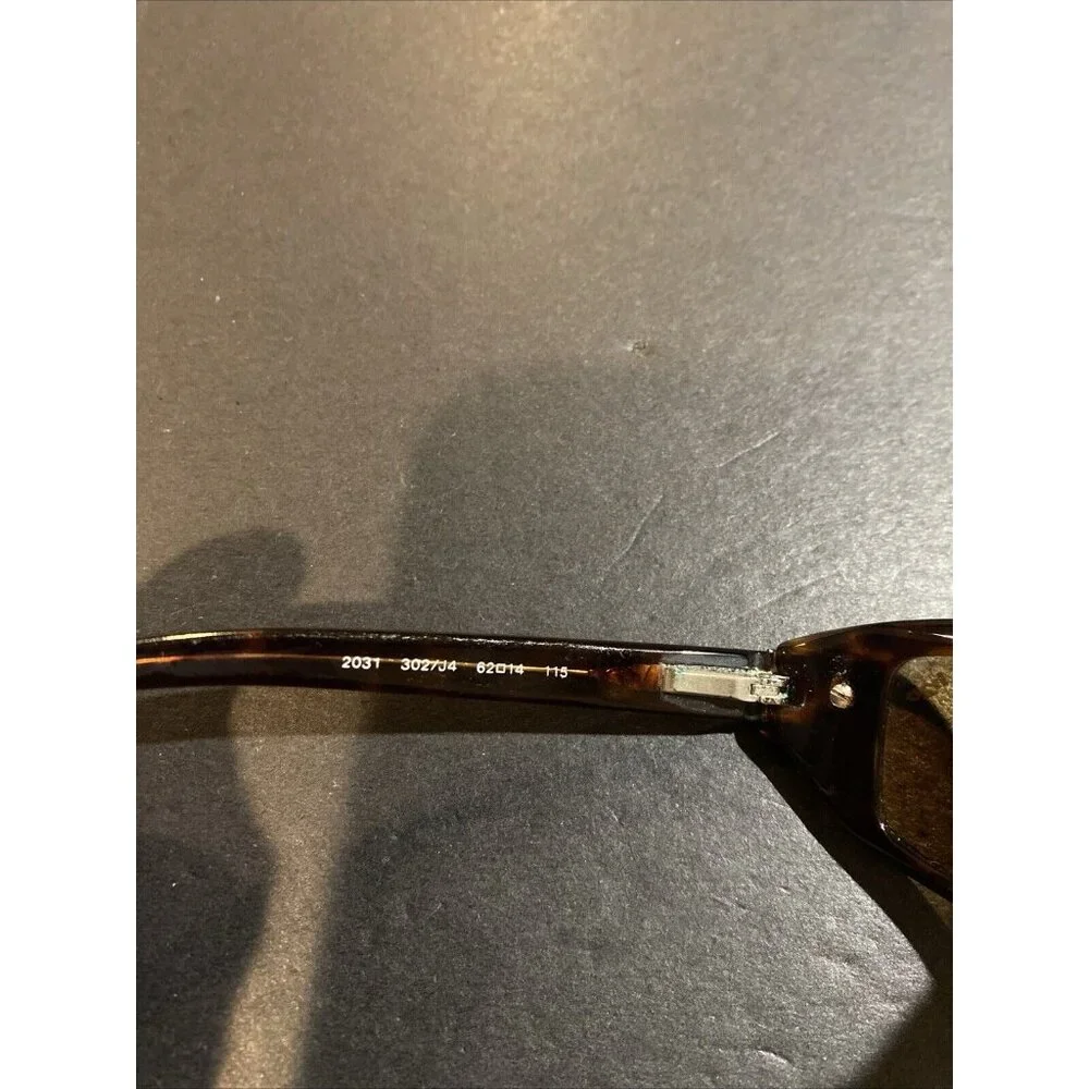 REVO 2031 62[]14 115 BROWN POLARIZED CRYSTAL SLEEK TORTOISE WRAP FLEX SUNGLASSES - Picture 7 of 9